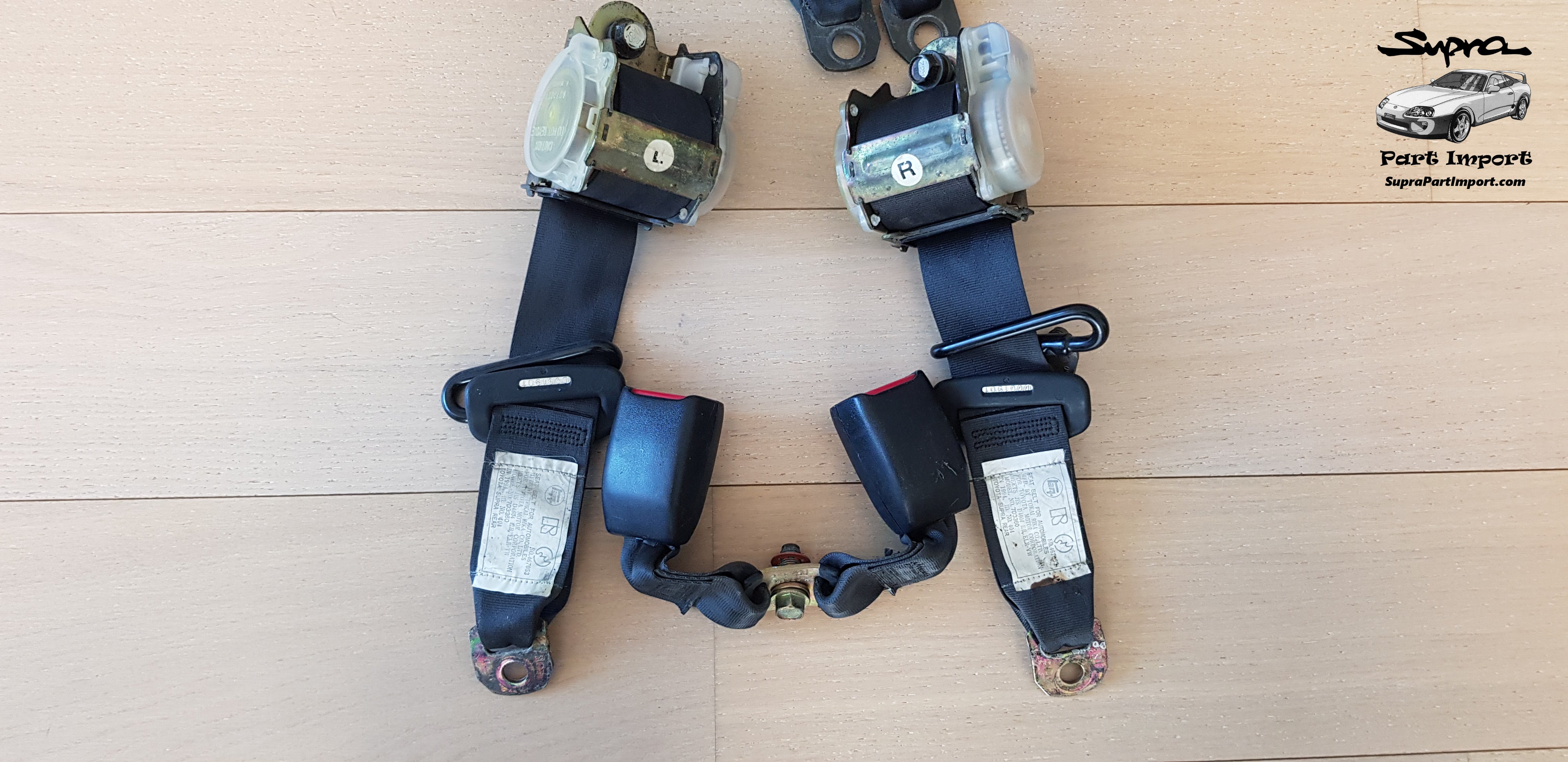 REAR, WITH BUCKLES* JZA80/MK4 Supra Genuine OEM Rear Safety Belt