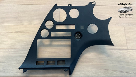 JZA80/MK4 Supra Genuine OEM S1 RHD Radio Panel, Center Instrument Cluster Finish (55405-14120)