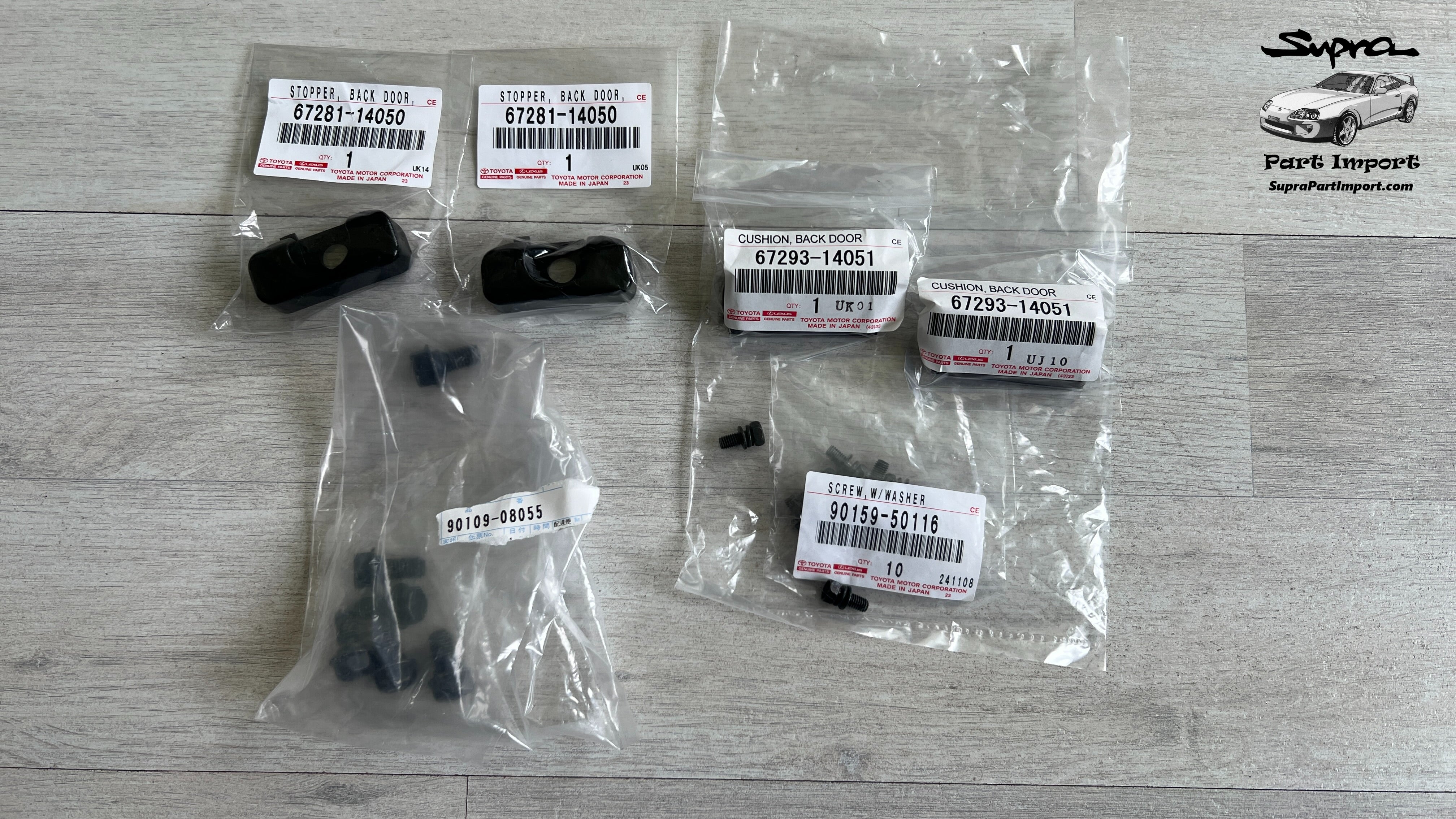 NEW* JZA80 Supra Genuine OEM Back Door Cushion & Stopper Set
