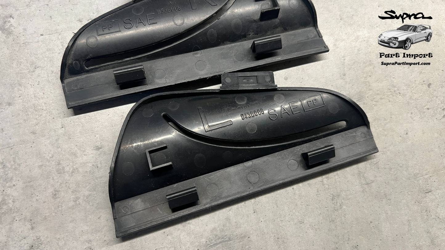 JZA80 Supra Genuine OEM LHD/RHD Plastic Trims for Rear Seat Belts (Quarter Window Interior Trim)