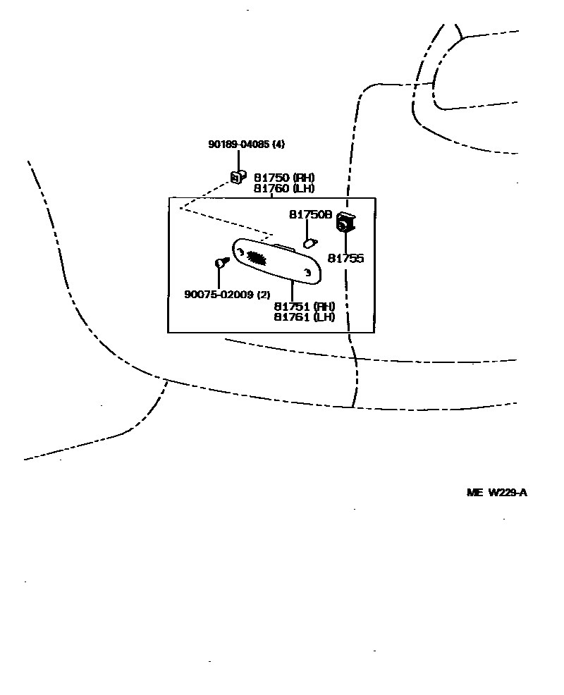 *MINT, DISCONTINUED* JZA80 Supra Genuine OEM Right Side Rear Side Marker Lamp Lens (81751-14070)