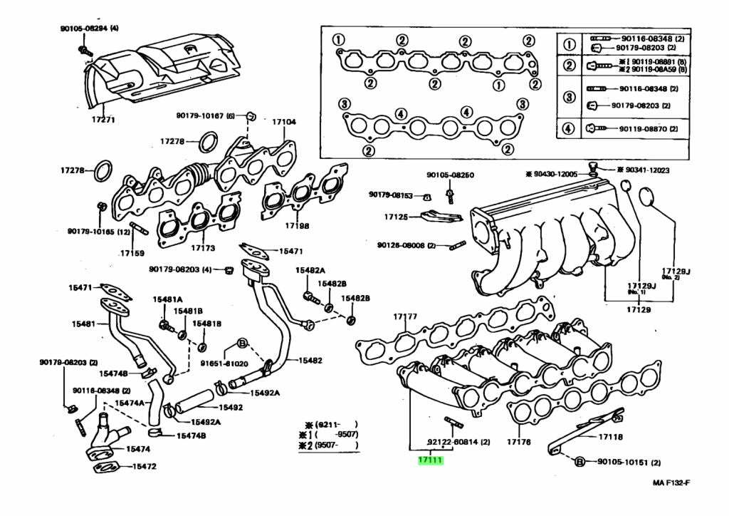 *DISCONTINUED* JZA80 Supra Genuine OEM 2JZ-GTE Non-VVTi Intake Manifold (17111-46040)