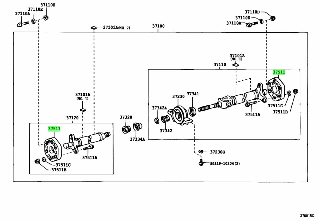 *NEW* JZA80 Supra Genuine OEM Driveshaft Flexible Coupling (37511-30020)
