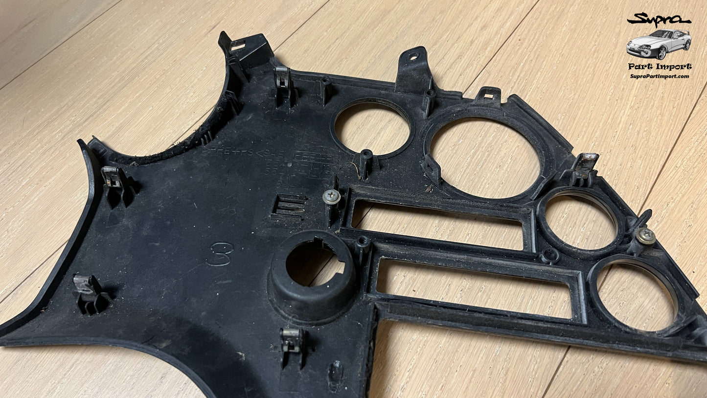 *For Project* JZA80 Supra Genuine OEM S1 RHD Radio Panel, Center Instrument Cluster Finish (55405-14120)