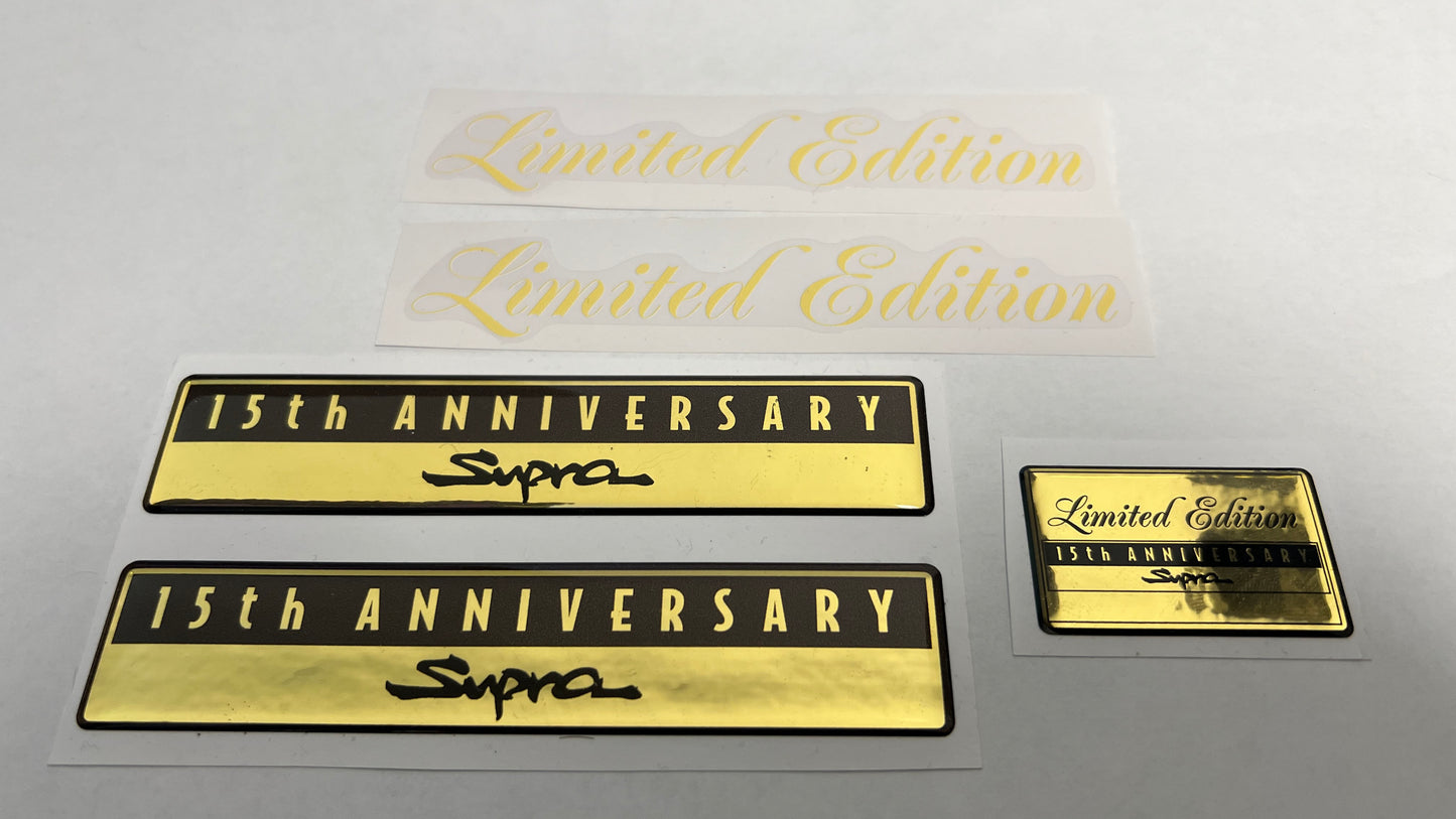 JZA80/MKIV Supra 15th Anniversary Limited Edition Emblems
