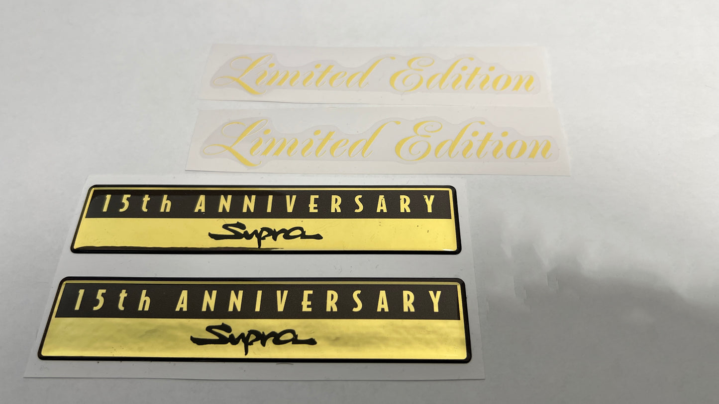 JZA80/MKIV Supra 15th Anniversary Limited Edition Emblems
