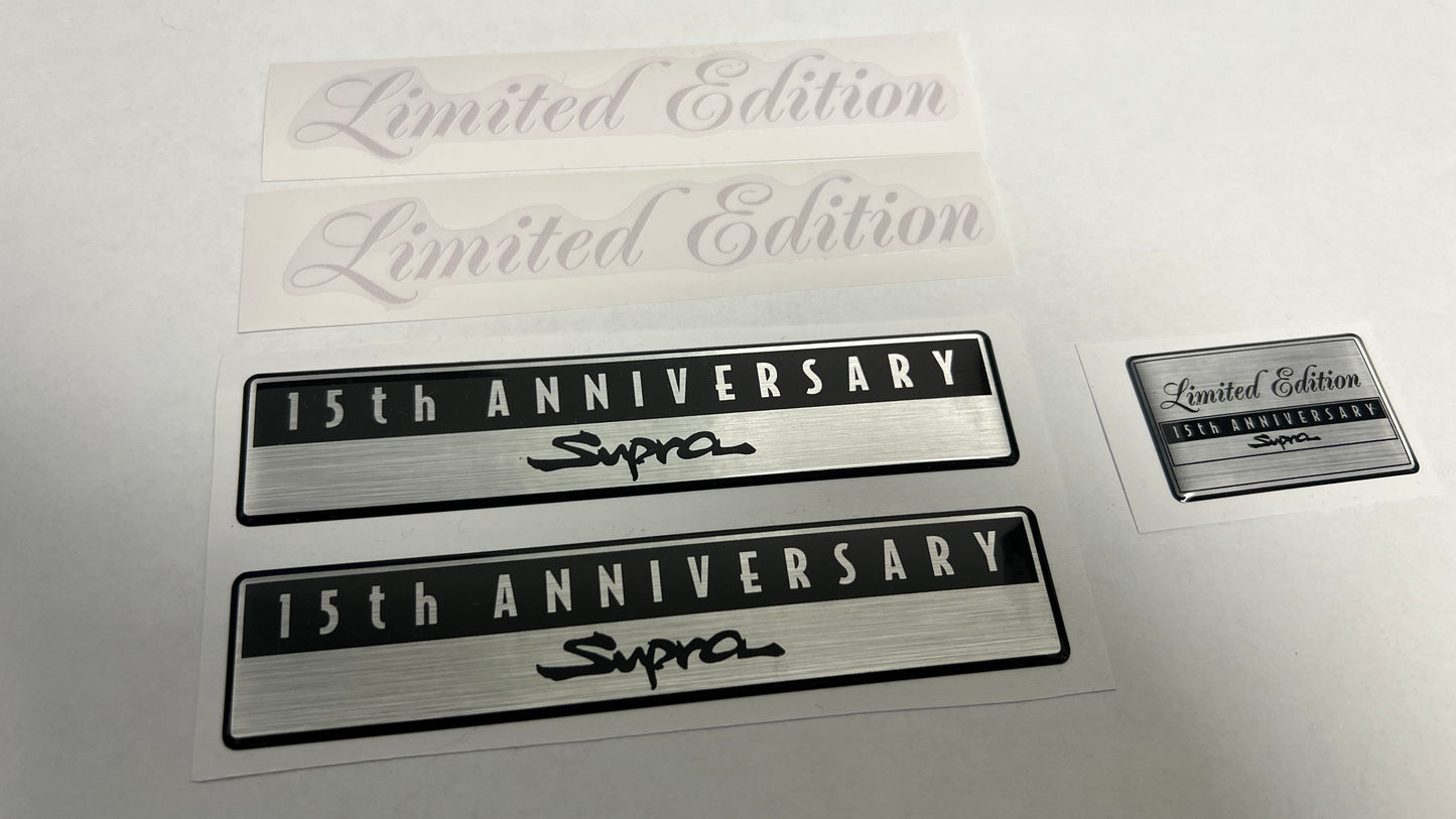 JZA80/MKIV Supra 15th Anniversary Limited Edition Emblems