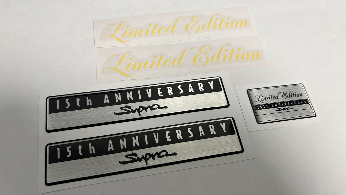 JZA80/MKIV Supra 15th Anniversary Limited Edition Emblems