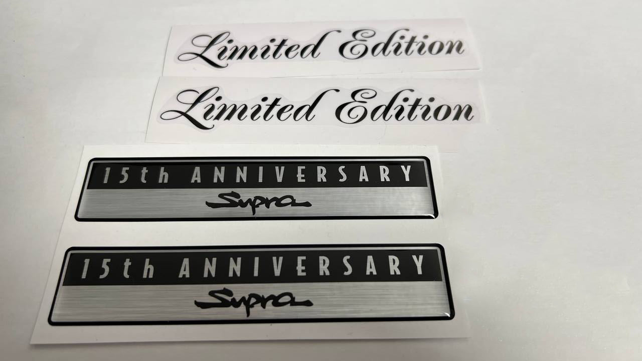 JZA80/MKIV Supra 15th Anniversary Limited Edition Emblems