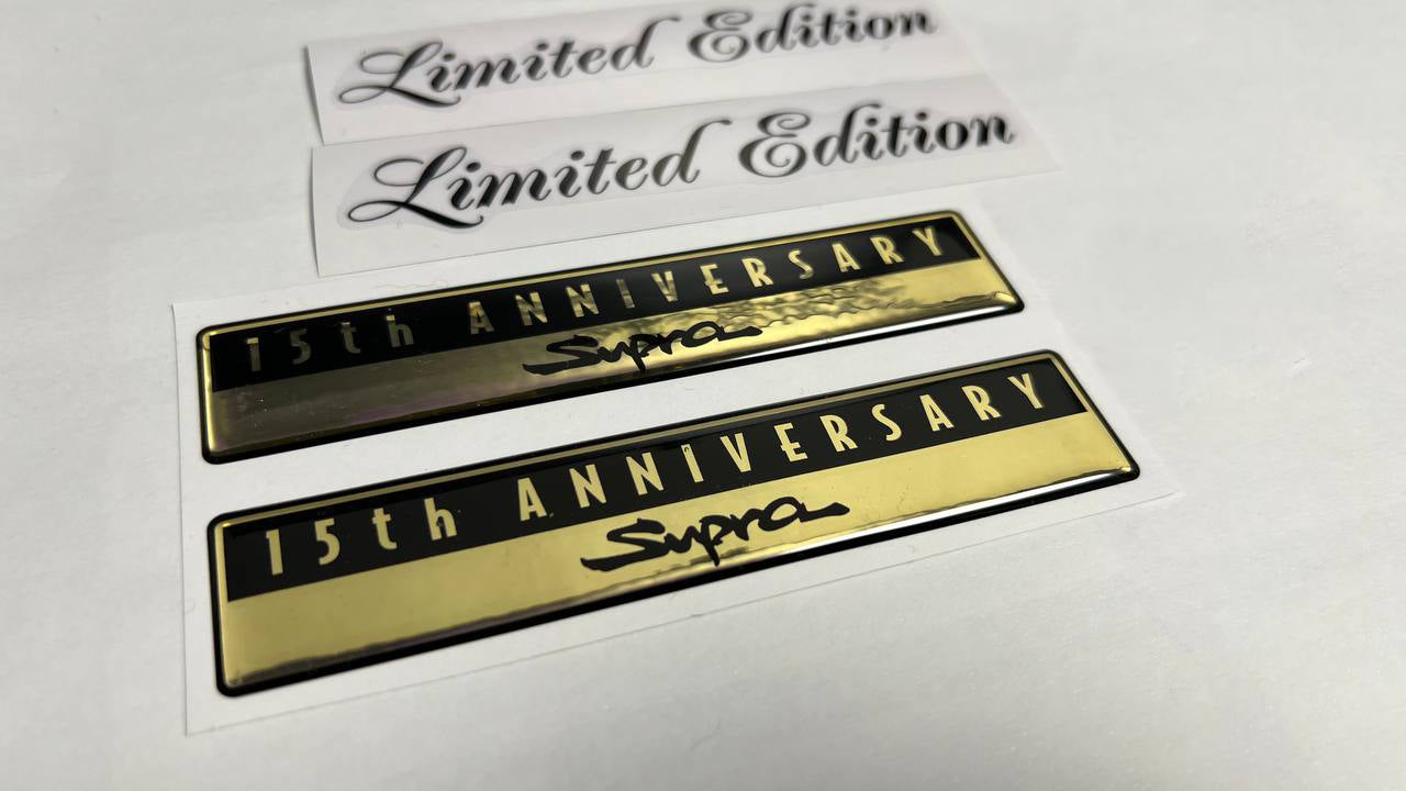 JZA80/MKIV Supra 15th Anniversary Limited Edition Emblems