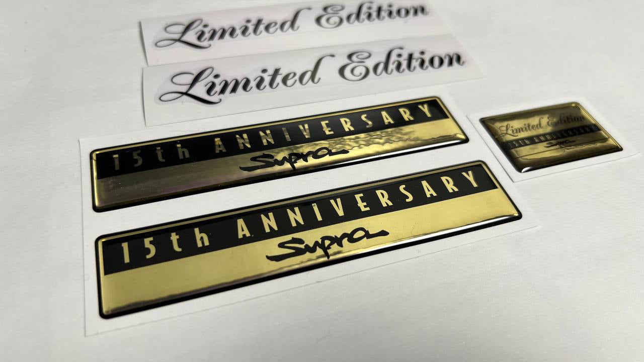 JZA80/MKIV Supra 15th Anniversary Limited Edition Emblems