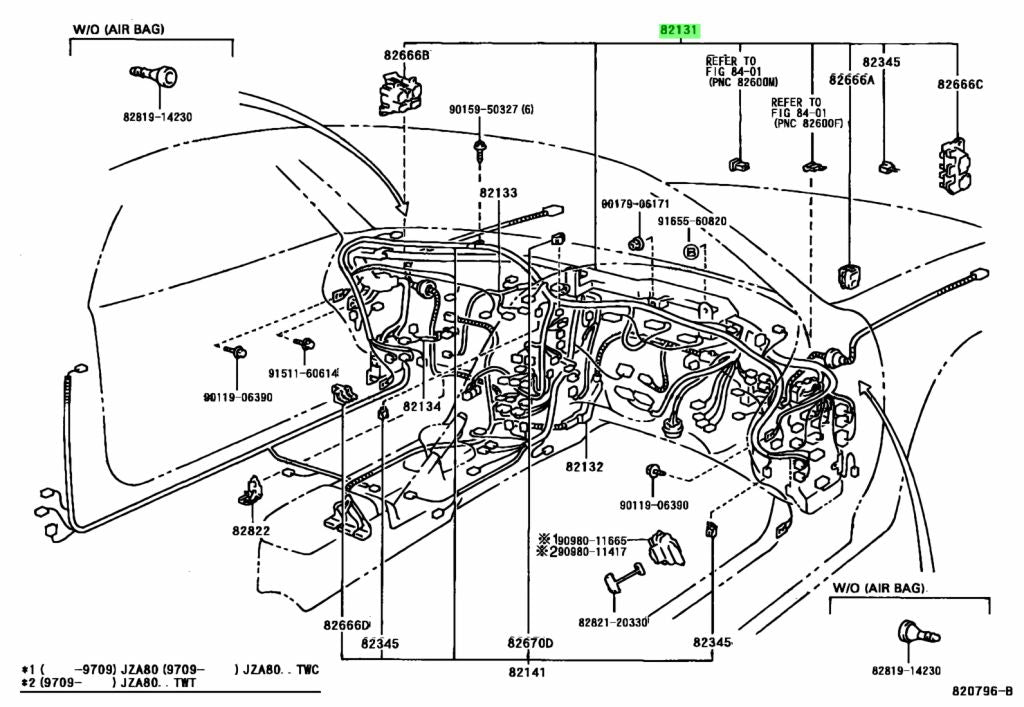 JZA80 Supra Genuine OEM S1 RHD Wire Cowl (82131-1D640)