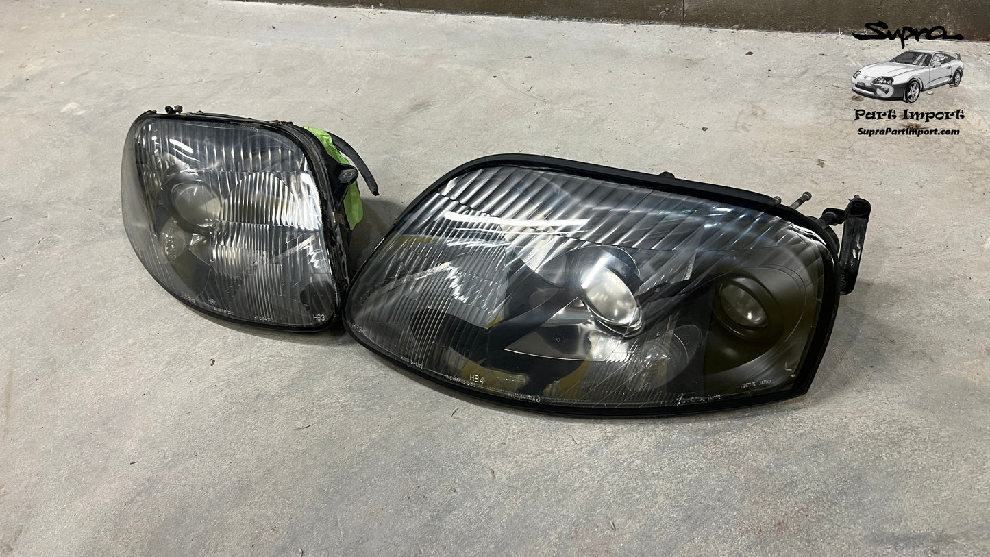 JZA80 Supra Genuine OEM Series 1 RHD Headlight Set (81130-1B250 + 81170-1B250)