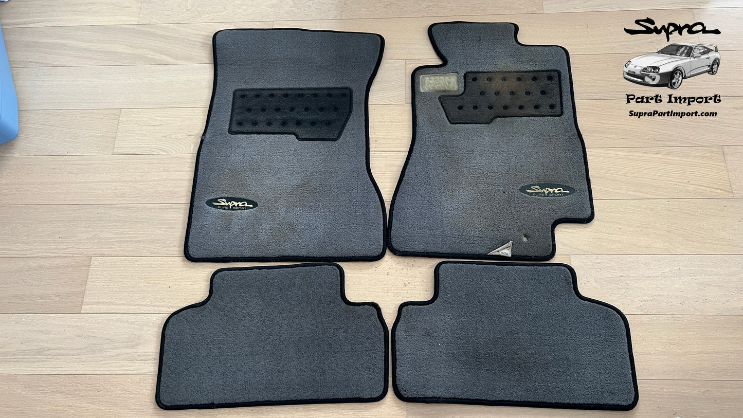 *RARE* JZA80 Supra Genuine OEM S1 RHD Gray Pure Sport Mat Set (4 pc)