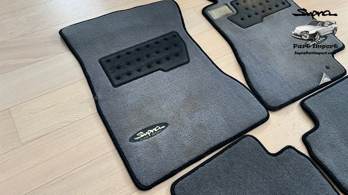 *RARE* JZA80 Supra Genuine OEM S1 RHD Gray Pure Sport Mat Set (4 pc)