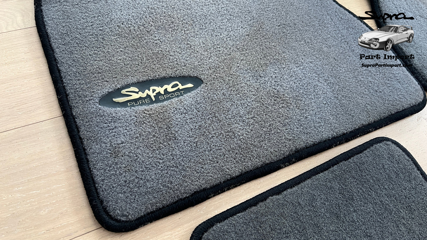 *RARE* JZA80 Supra Genuine OEM S1 RHD Gray Pure Sport Mat Set (4 pc)