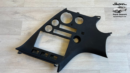 JZA80/MK4 Supra Genuine OEM S1 RHD Radio Panel, Center Instrument Cluster Finish (55405-14120)