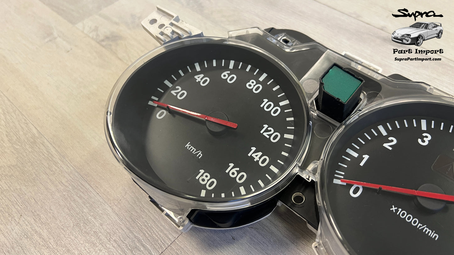 *RARE, LED CONVERTED, MINT* JZA80 Supra Genuine OEM S1 RHD J-Spec Manual Cluster Assembly (83010-1B790)