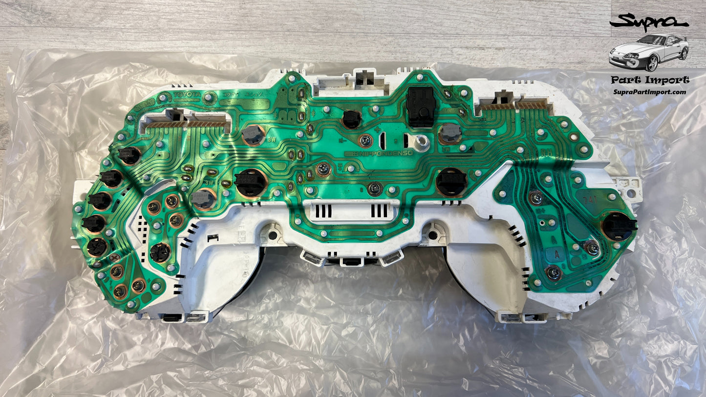 *RARE, LED CONVERTED, MINT* JZA80 Supra Genuine OEM S1 RHD J-Spec Manual Cluster Assembly (83010-1B790)