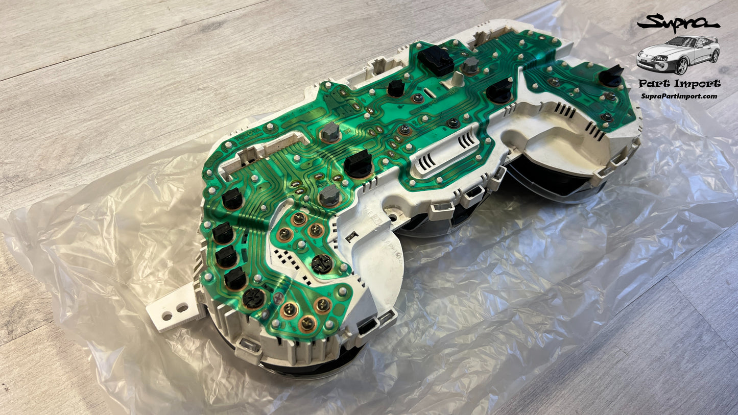 *RARE, LED CONVERTED, MINT* JZA80 Supra Genuine OEM S1 RHD J-Spec Manual Cluster Assembly (83010-1B790)