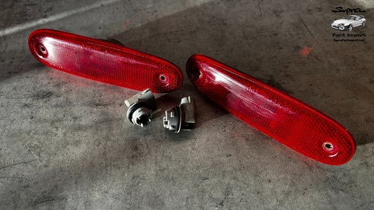 JZA80 Supra Genuine OEM LHD/RHD Rear Side Markers (81750-14080 + 81760-14070)