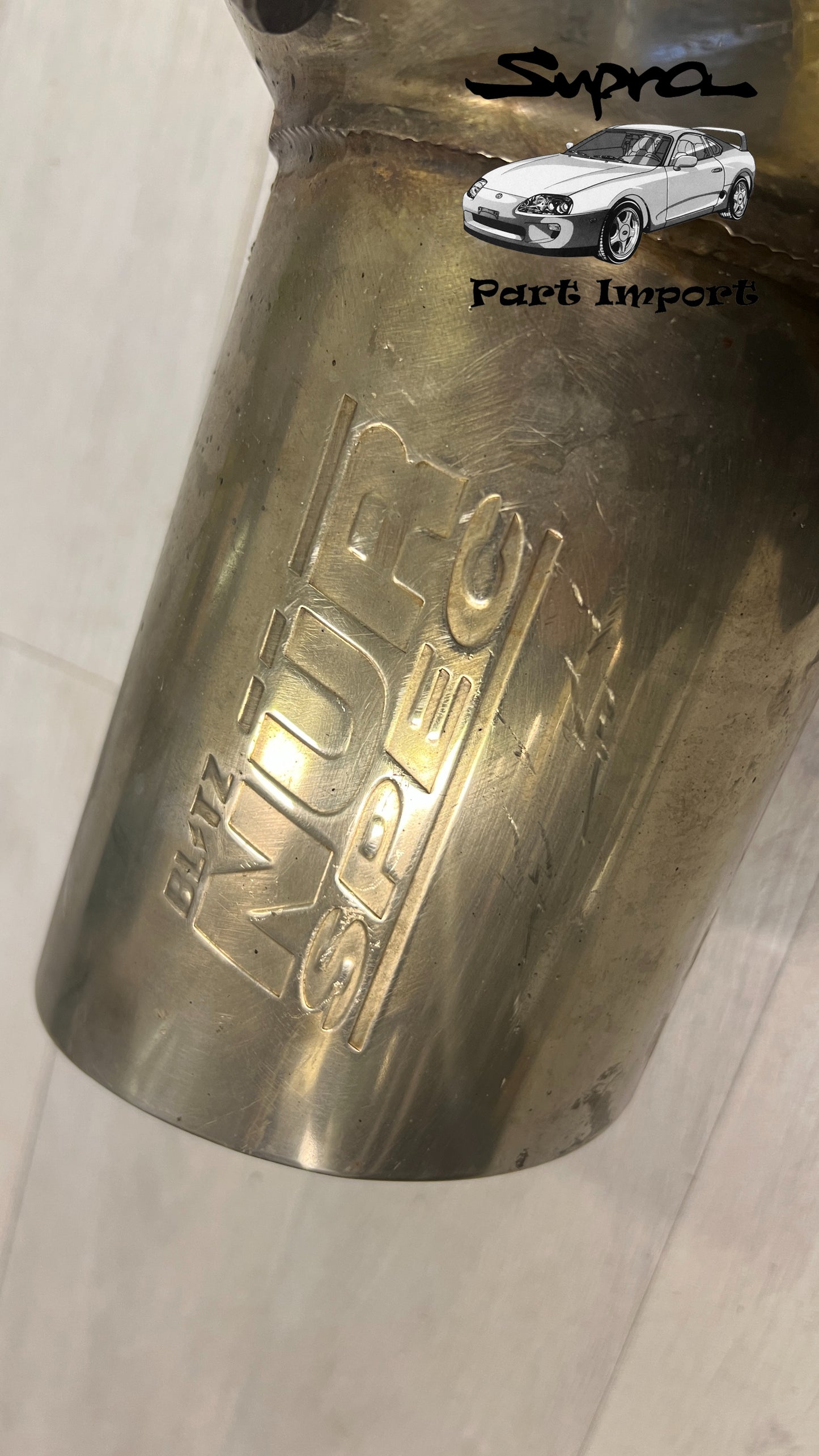 JZA80 Supra Fitting Blitz Nür Spec Rear Muffler