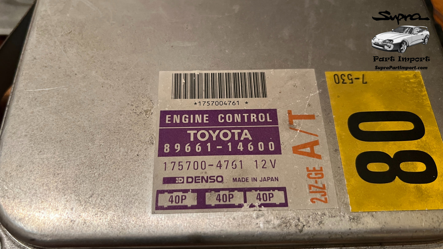 JZA80 Supra Genuine OEM J-Spec S1 RHD 2JZ-GE (NA Auto) Non-VVTi ECU (89661-14600)