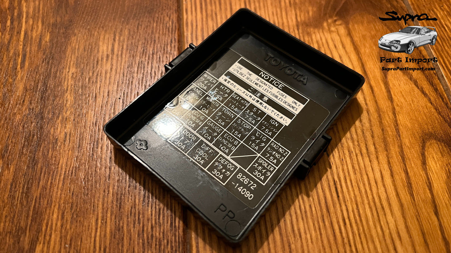 JZA80 Supra Genuine OEM Interior Fuse Box Plastic Cover