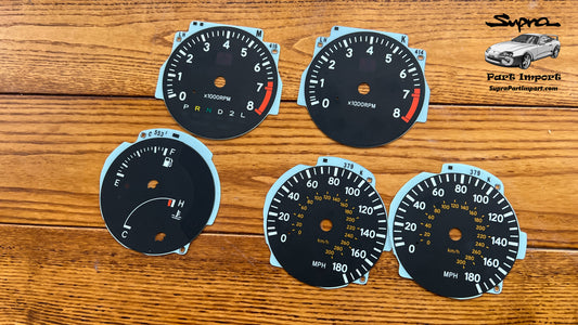 *RARE, DISCONTINUED* JZA80 Supra Genuine OEM LHD/RHD Cluster Faces