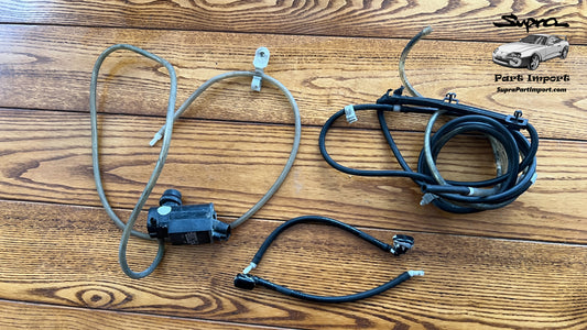 JZA80 Supra Genuine OEM Hood Windshield Washer Nozzle Set w/ Piping & Motor (85330-14490)