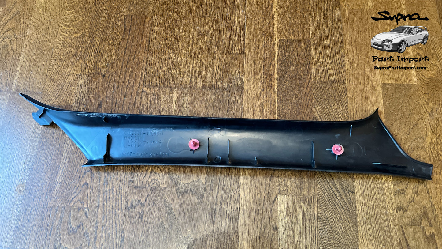 *LHD, VERY RARE, DISCO* JZA80 Supra Genuine OEM LHD Left Side Targa Driver's Side A-Pillar Trim (62220-14080/62220-14090)