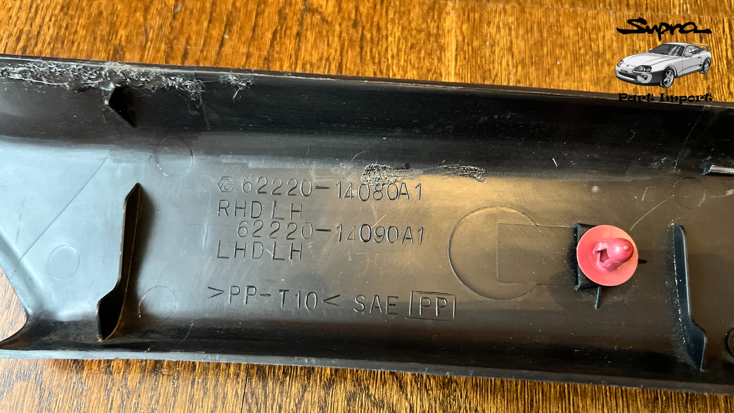 *LHD, VERY RARE, DISCO* JZA80 Supra Genuine OEM LHD Left Side Targa Driver's Side A-Pillar Trim (62220-14080/62220-14090)