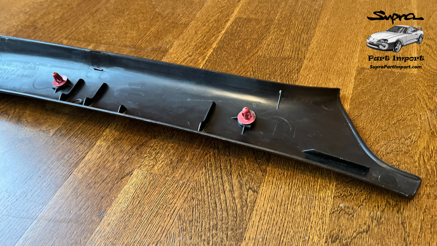 *LHD, VERY RARE, DISCO* JZA80 Supra Genuine OEM LHD Left Side Targa Driver's Side A-Pillar Trim (62220-14080/62220-14090)