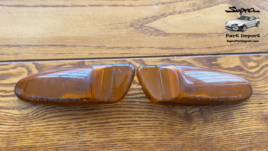 JZA80 Supra Genuine OEM JDM Front Bumper Side Indicators (81731-14180 + 81741-14170)