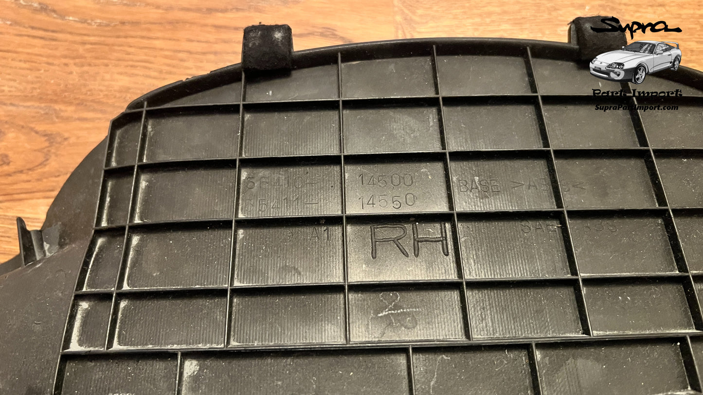 *VERY RARE, NO BROKEN MOUNTS* JZA80 Supra Genuine OEM S1 RHD Odometer Cowl Trim Dash Panel (55410-14500, 55411-14550)