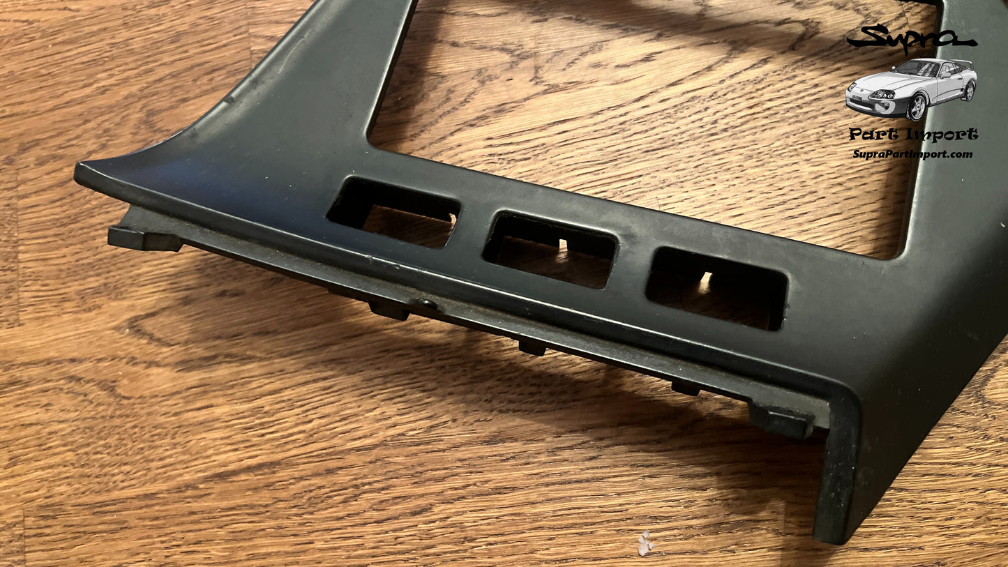 *RARE, NO CUTS* JZA80/MK4 Supra Genuine OEM S1 RHD Radio Panel, Center Instrument Cluster Finish (55405-14120)