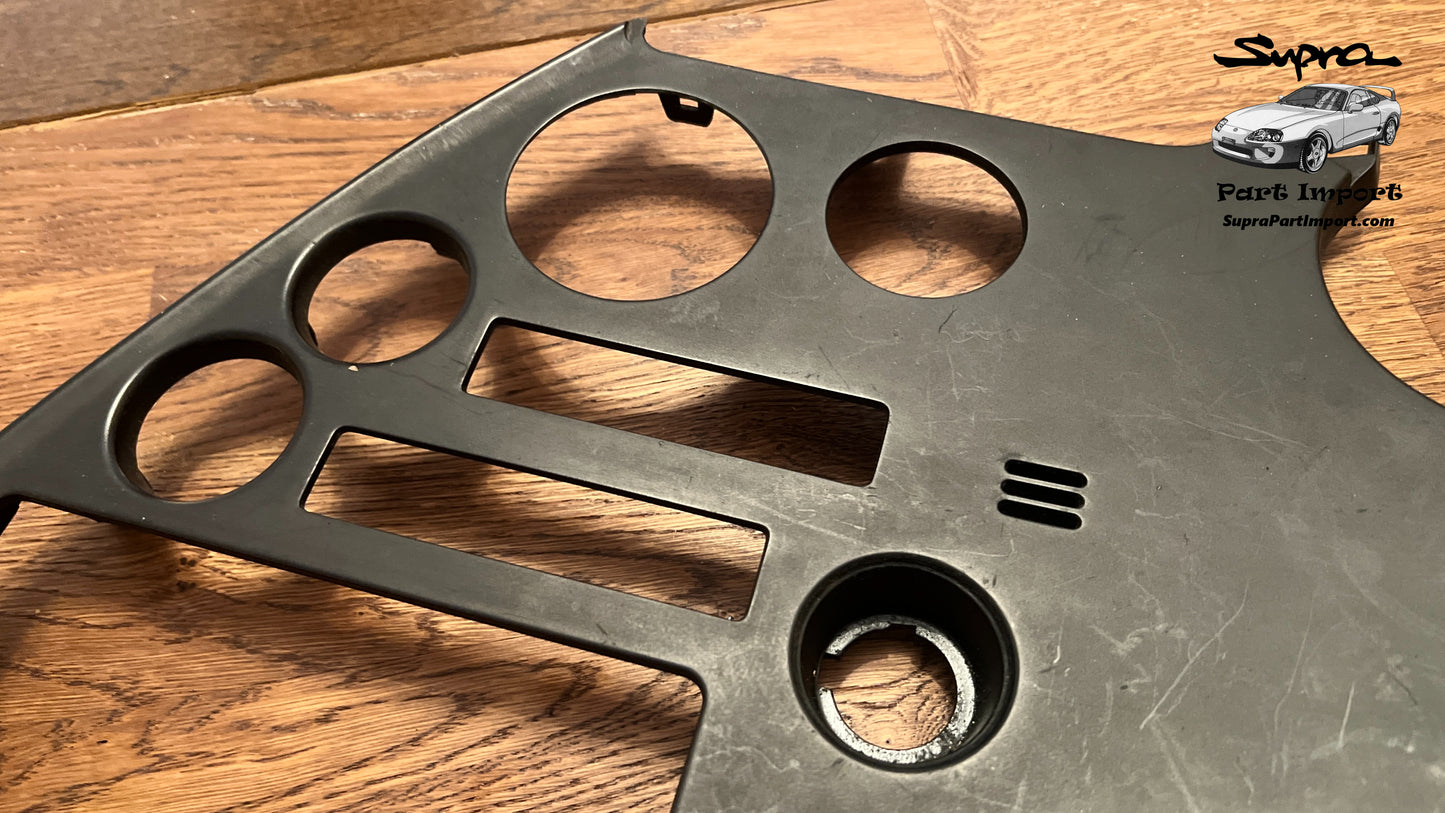 *RARE, NO CUTS* JZA80/MK4 Supra Genuine OEM S1 RHD Radio Panel, Center Instrument Cluster Finish (55405-14120)