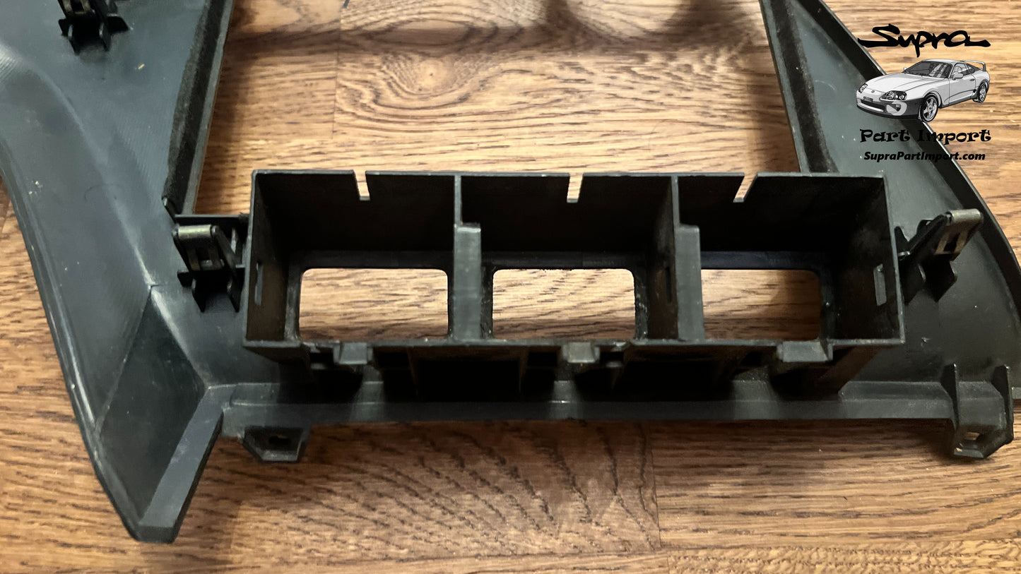 *RARE, NO CUTS* JZA80/MK4 Supra Genuine OEM S1 RHD Radio Panel, Center Instrument Cluster Finish (55405-14120)