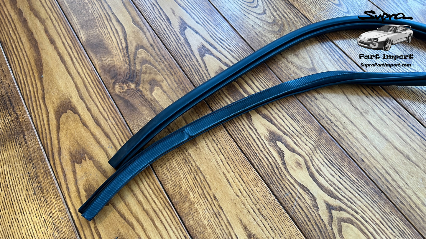 JZA80 Supra Genuine OEM Front Door Opening Trim Weatherstrip Set (2 pc) (62312-14070)