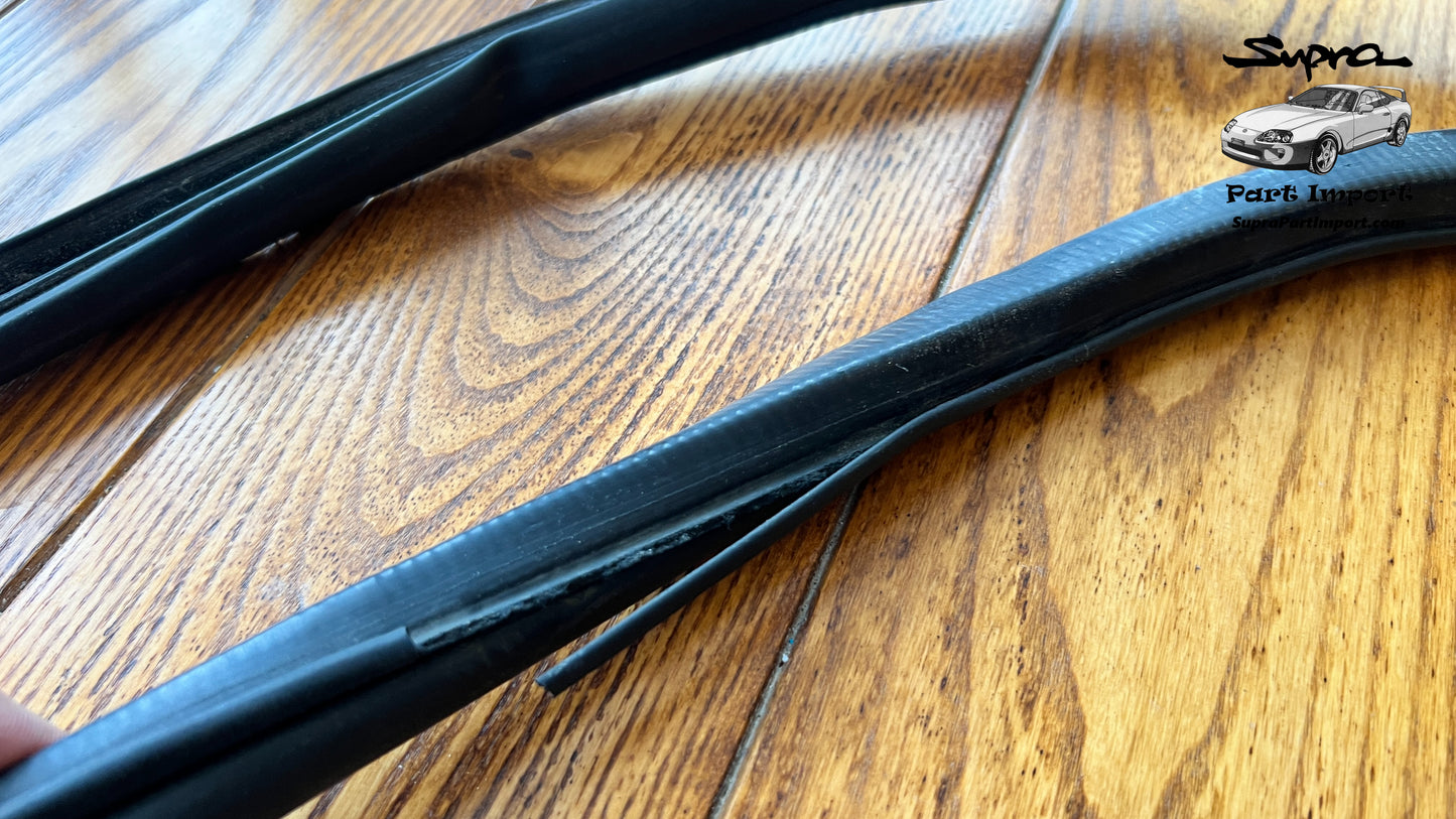 JZA80 Supra Genuine OEM Front Door Opening Trim Weatherstrip Set (2 pc) (62312-14070)