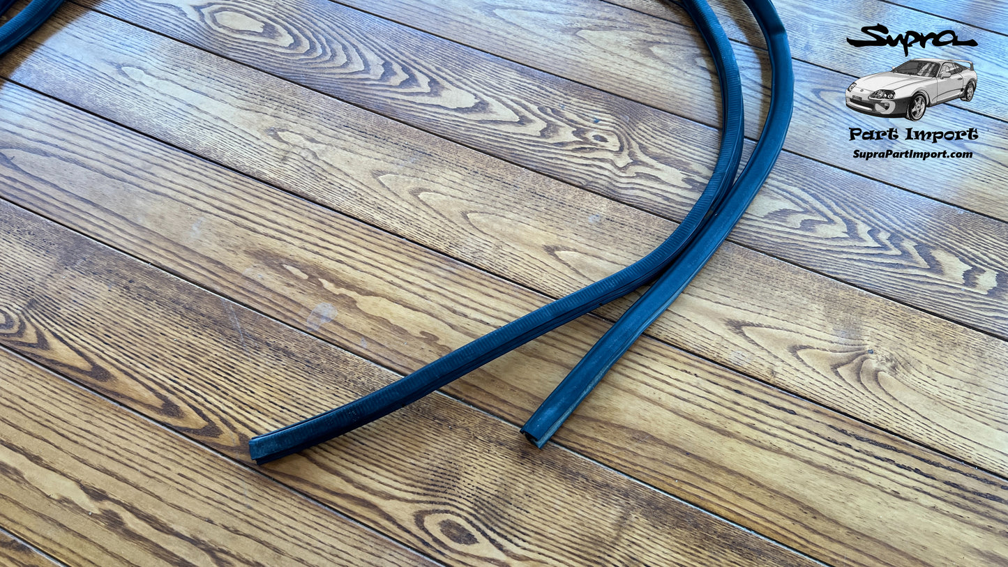 JZA80 Supra Genuine OEM Front Door Opening Trim Weatherstrip Set (2 pc) (62312-14070)
