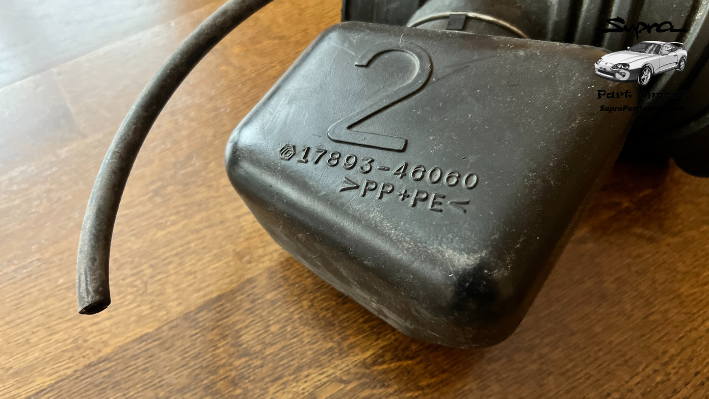 JZA80 Supra Genuine OEM 2JZ-GE Air Cleaner Hose + Resonator (17881-46170 + 17893-46060)