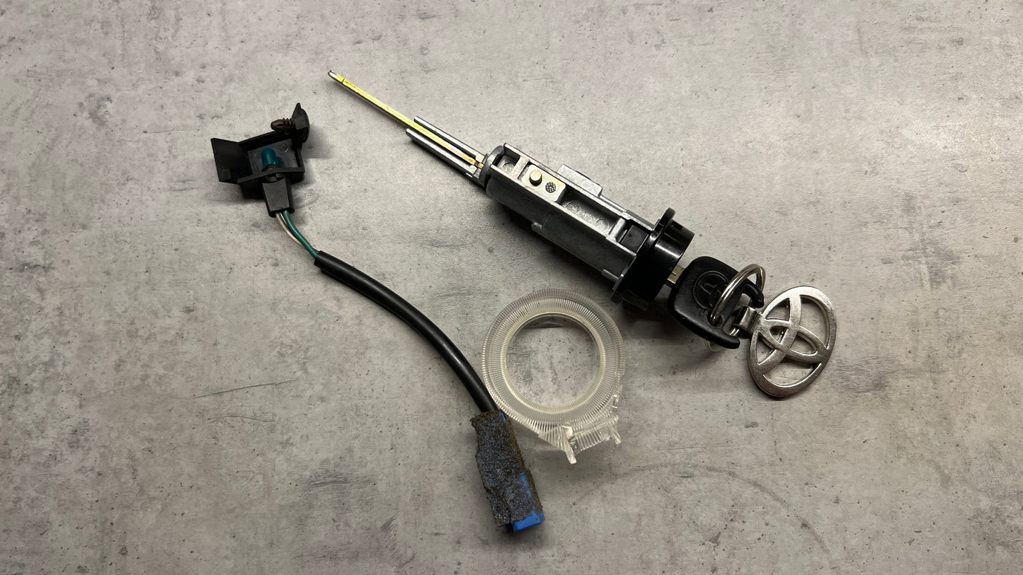 JZA80 Supra Genuine OEM LHD/RHD Ignition Lock Cylinder (69570-14060) + Key + Lighting Assembly