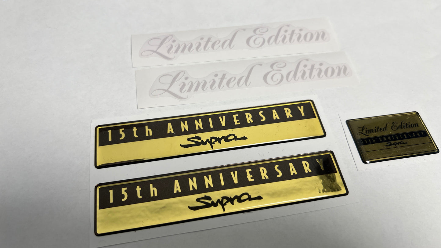 JZA80/MKIV Supra 15th Anniversary Limited Edition Emblems