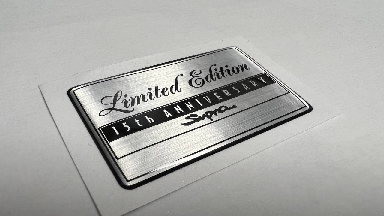 JZA80/MKIV Supra 15th Anniversary Limited Edition Emblems